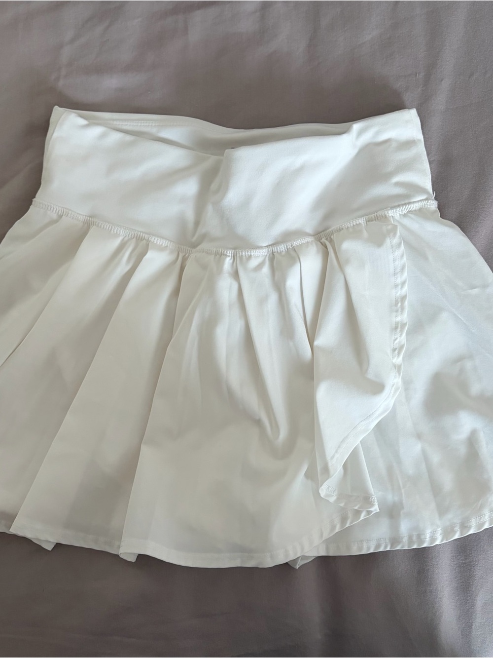 White Pleated Tennis Skort